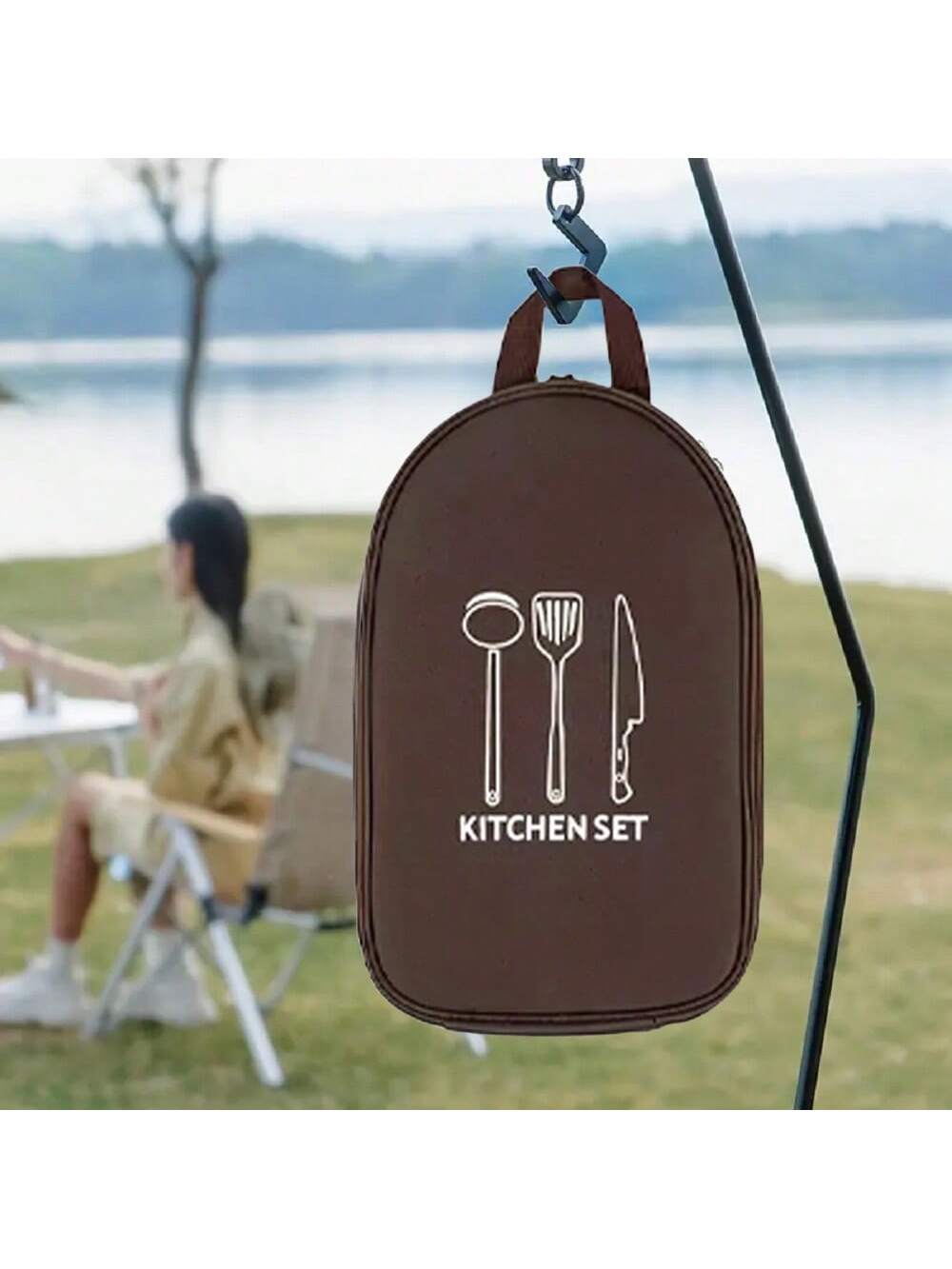 Camping Cooking Utensil Bag - Tas Penyimpanan Peralatan Masak Berkemah Luar