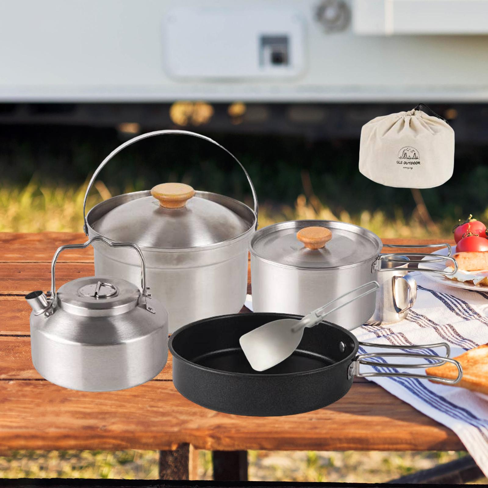Camping Cooking Set Non Stick - Peralatan Masak Berkemah Peralatan Masak Wajan