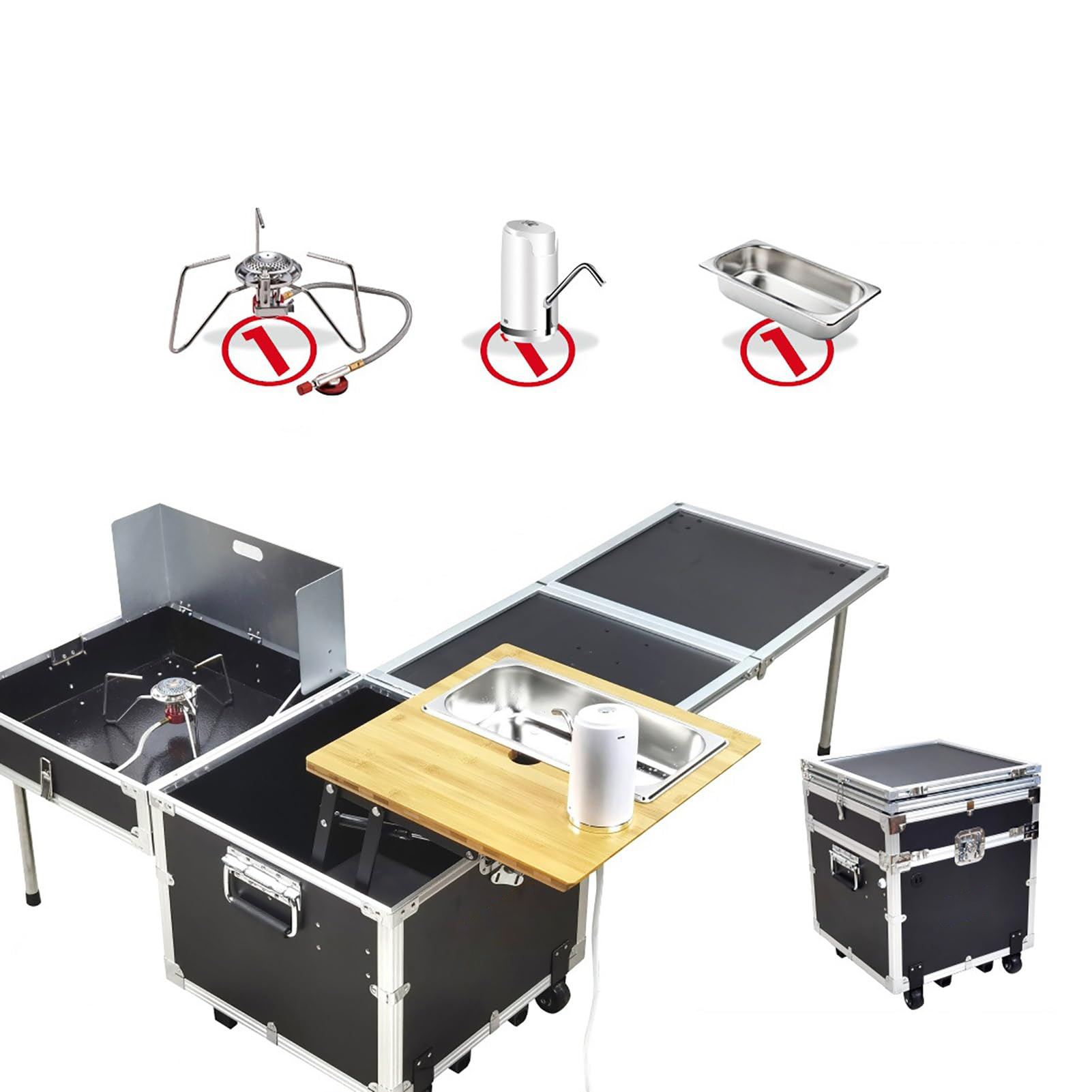Camping Cooking Box Set - Set Peralatan Memasak untuk Berkemah di