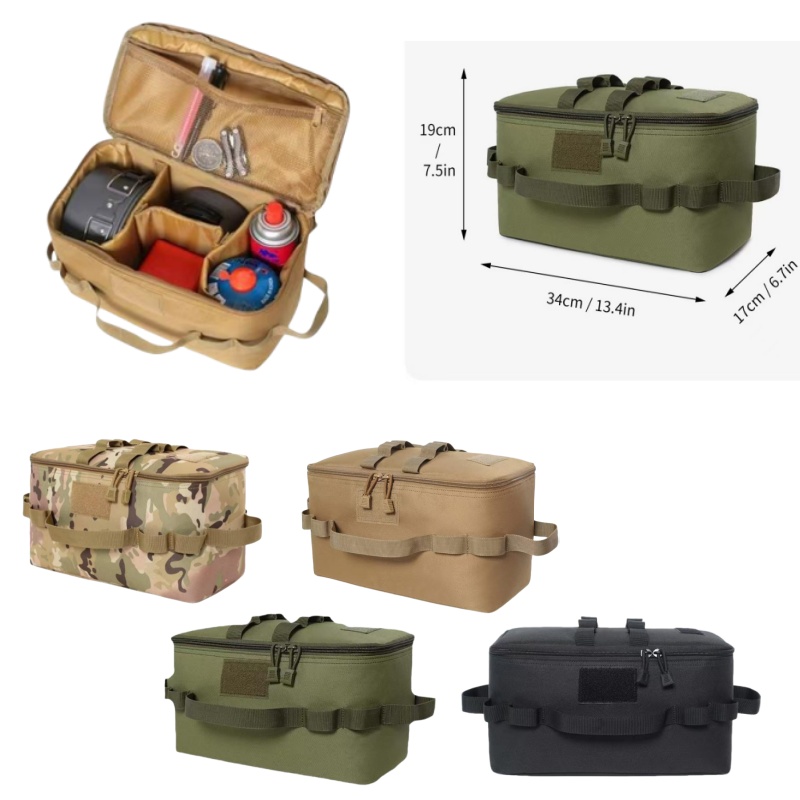 Camping Cooking Utensil Bag - Kantong Luar Ruangan Tas Penyimpanan Berkemah