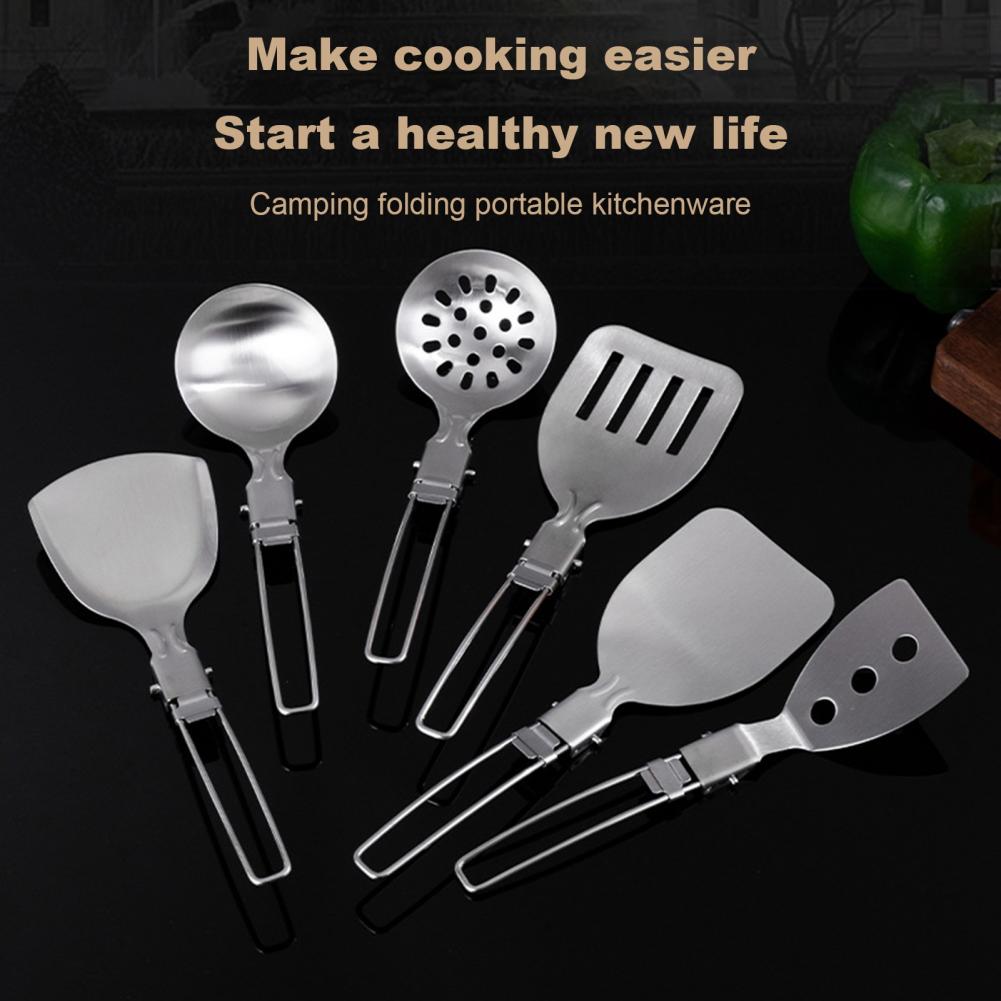 Camping Cooking Set Non Stick - Spatula Camping Stainless Steel Set Peralatan