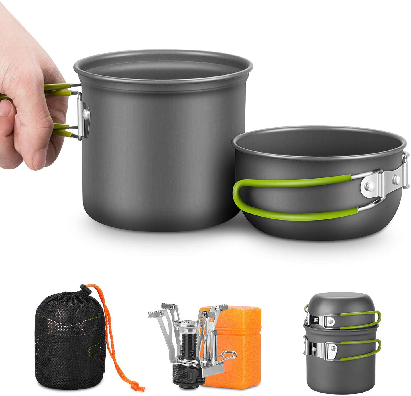 Camping Cooking Box Set - Peralatan Memasak untuk Berkemah dengan Kompor