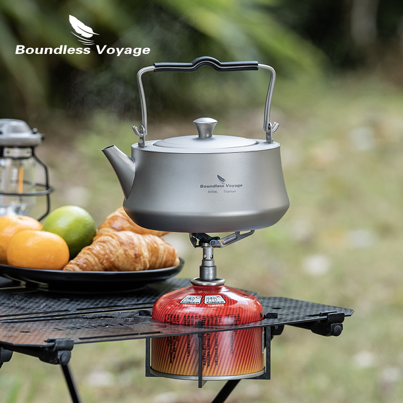Mess Kit Titanium - Ketel Titanium 800Ml Voyage Tanpa Batas