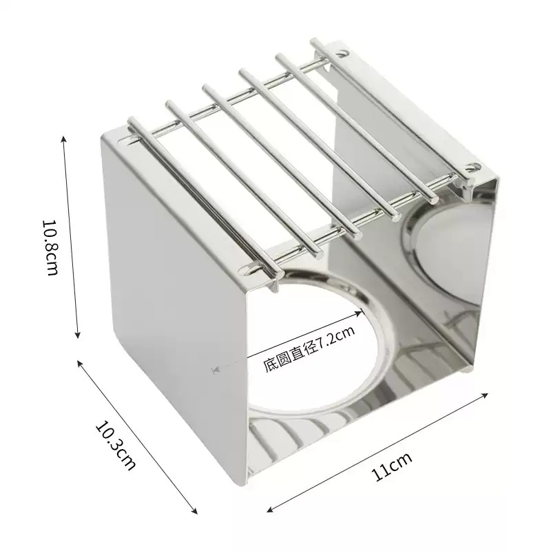 Camping Cooking Accessories - Penyangga Kompor Kopi Persegi dari Baja