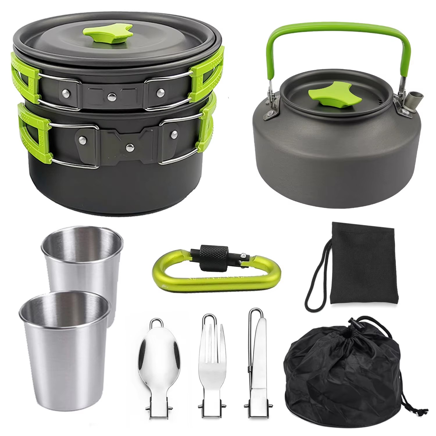 Camping Cooking Set Non Stick - Set Peralatan Memasak untuk Berkemah Peralatan