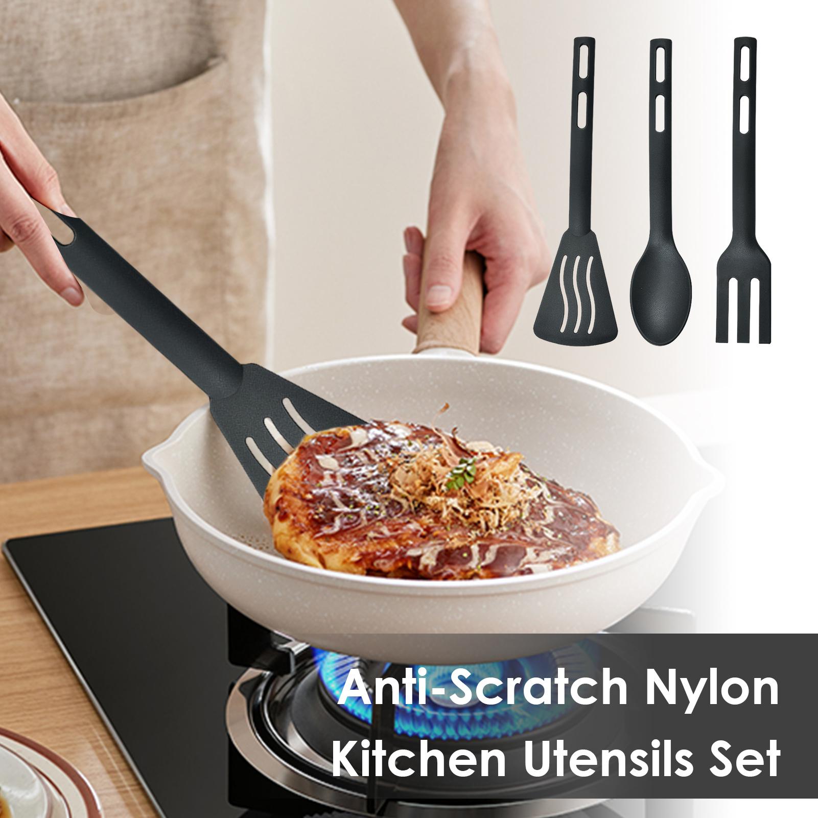 Camping Cooking Set Non Stick - Peralatan Dapur Tahan Panas Set Portabel