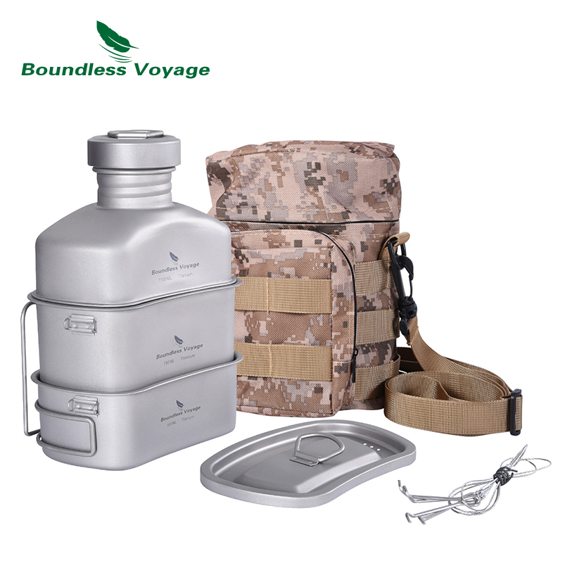 Infinity Voyage Luar Ruangan K - Mess Kit Titanium ulasan dan harga