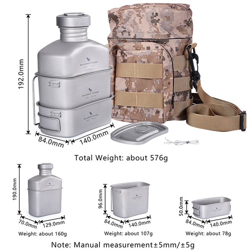 Infinity Voyage Luar Ruangan K - Mess Kit Titanium ulasan dan harga