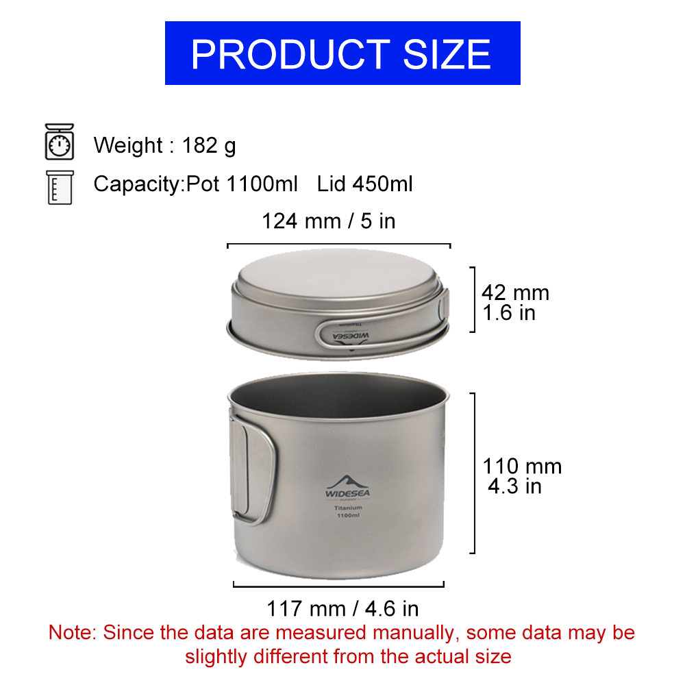 Widesea Panci Berkemah Titaniu - Camping Cooking Set Stainless Steel ulasan dan harga