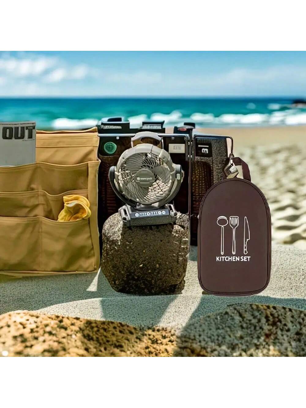 Tas Penyimpanan Peralatan Masa - Camping Cooking Utensil Bag ulasan dan harga