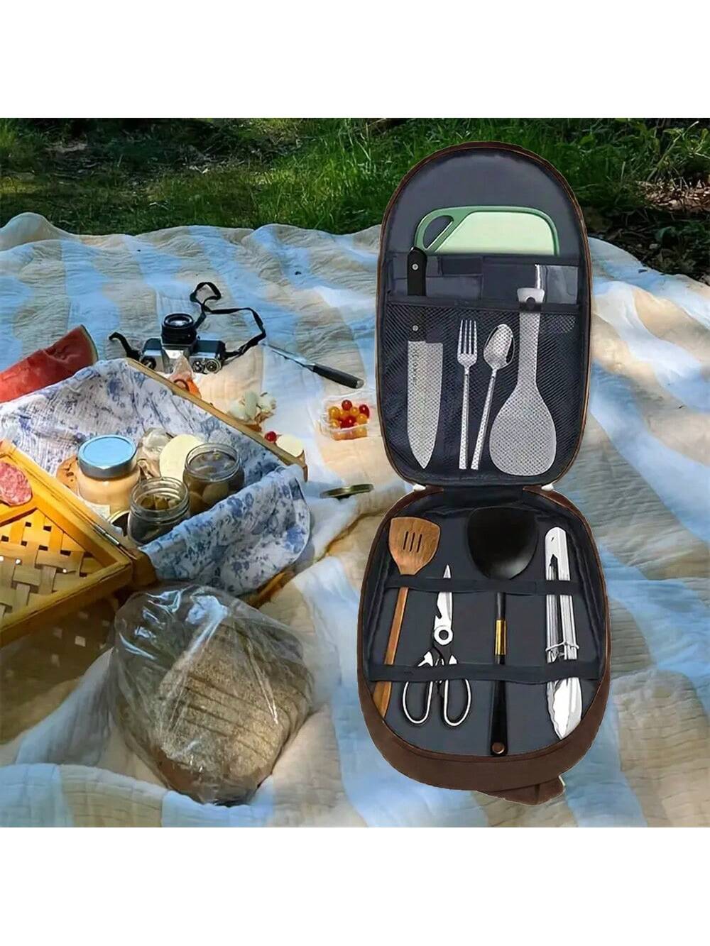 Tas Penyimpanan Peralatan Masa - Camping Cooking Utensil Bag ulasan dan harga
