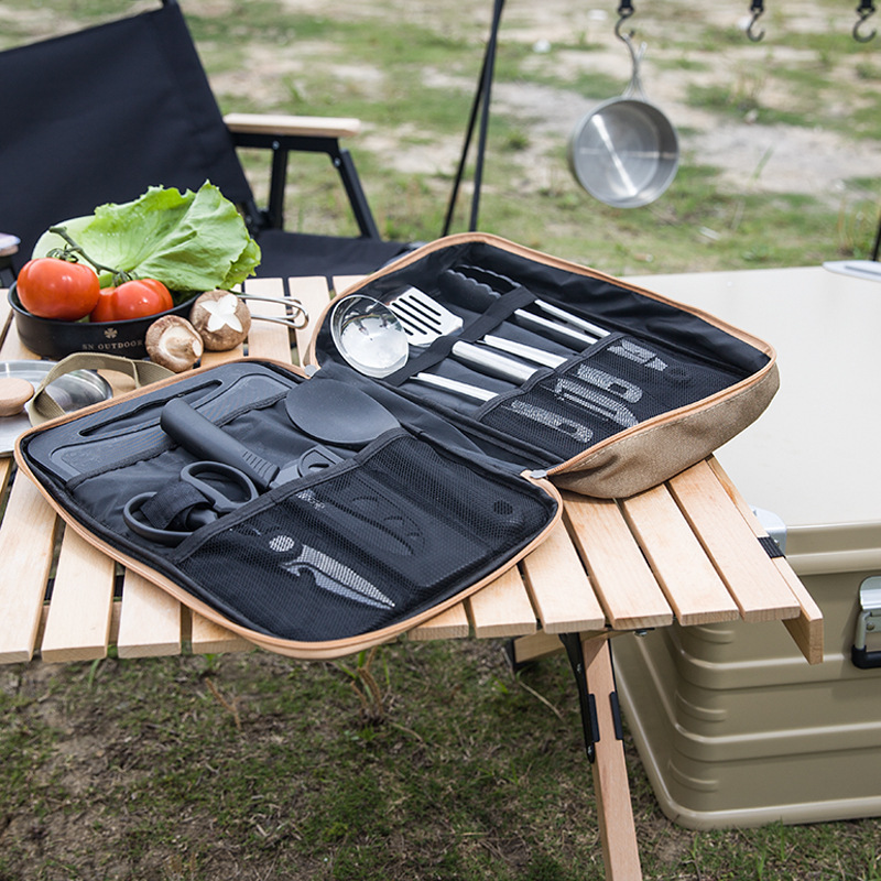 8 Buah Set Peralatan Masak Dap - Camping Cooking Set Stainless Steel ulasan dan harga