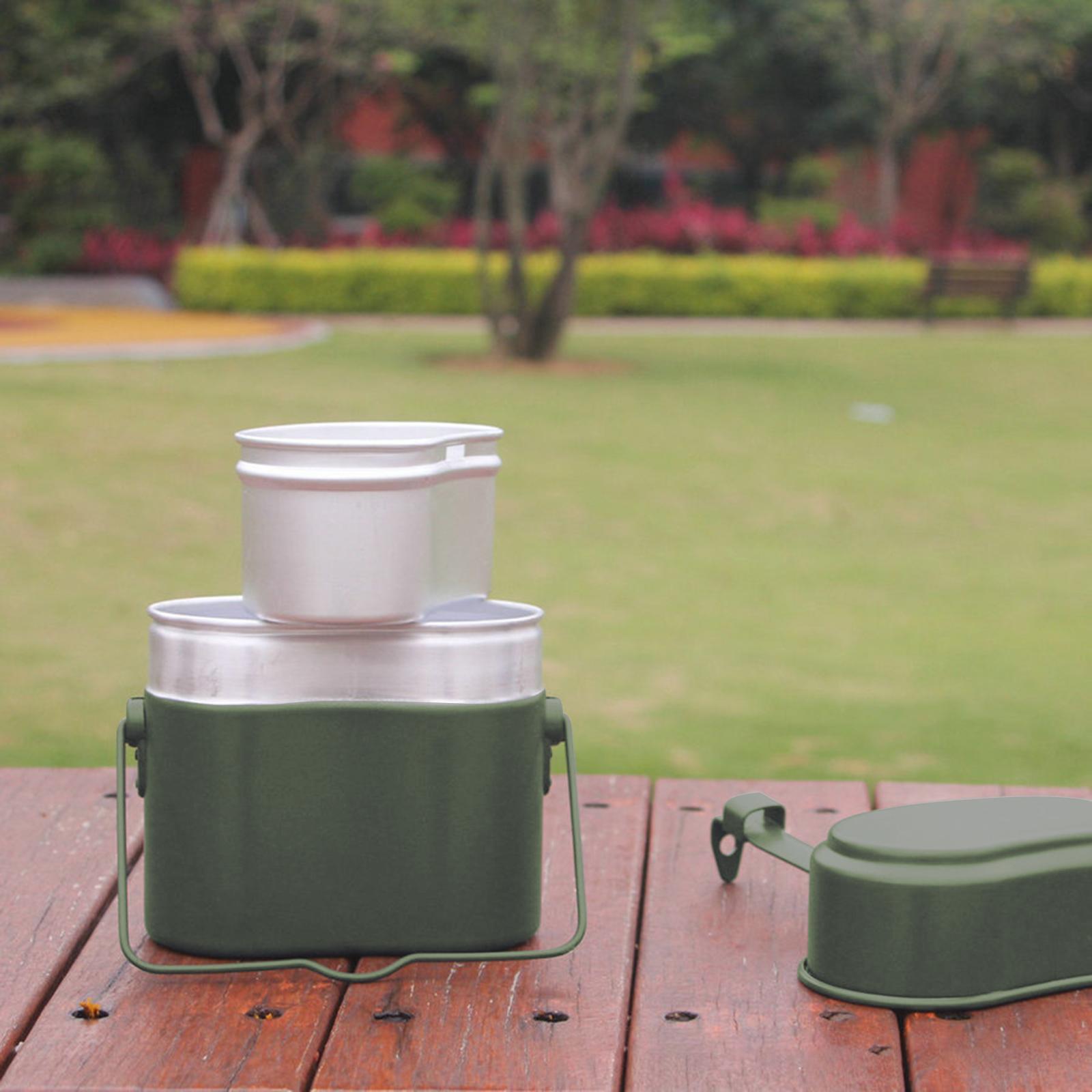 3 Buah/Set Kotak Makan Siang P - Camping Cooking Box Set ulasan dan harga