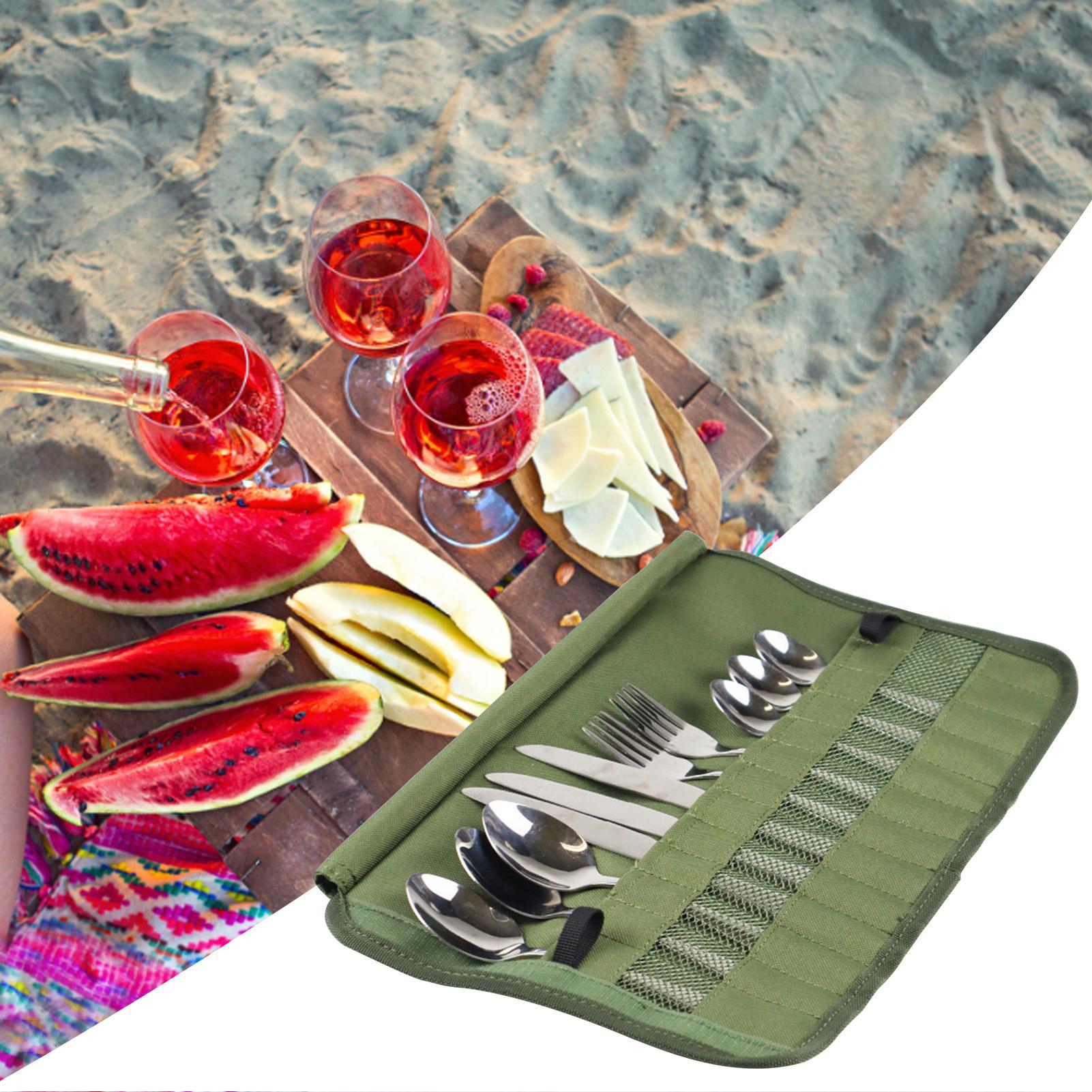 Tas Gulung Peralatan Makan Ber - Camping Cooking Box Set ulasan dan harga