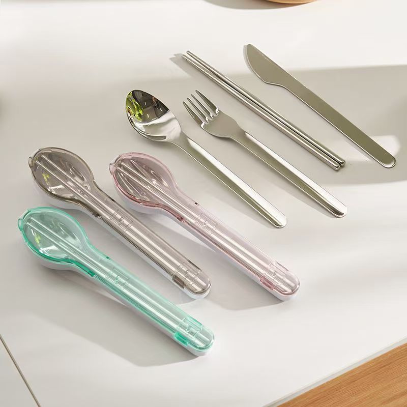 Set Peralatan Makan Portabel d - Camping Cooking Set Stainless Steel ulasan dan harga