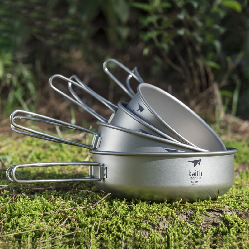 Keith Camping Titanium Bowls 3 - Mess Kit Titanium ulasan dan harga