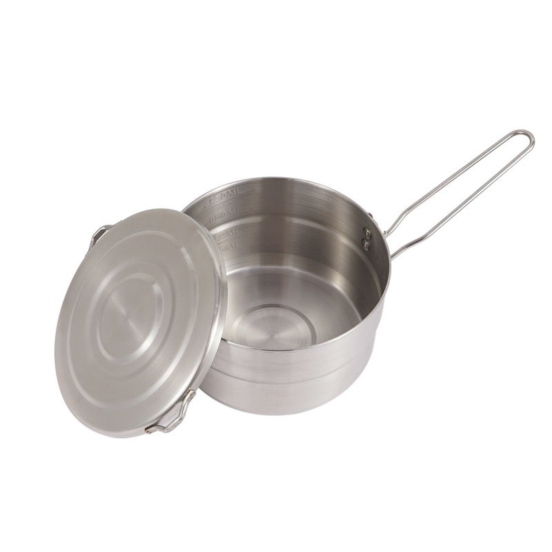 Panci Masak Stainless Steel un - Camping Cooking Pot With Lid ulasan dan harga