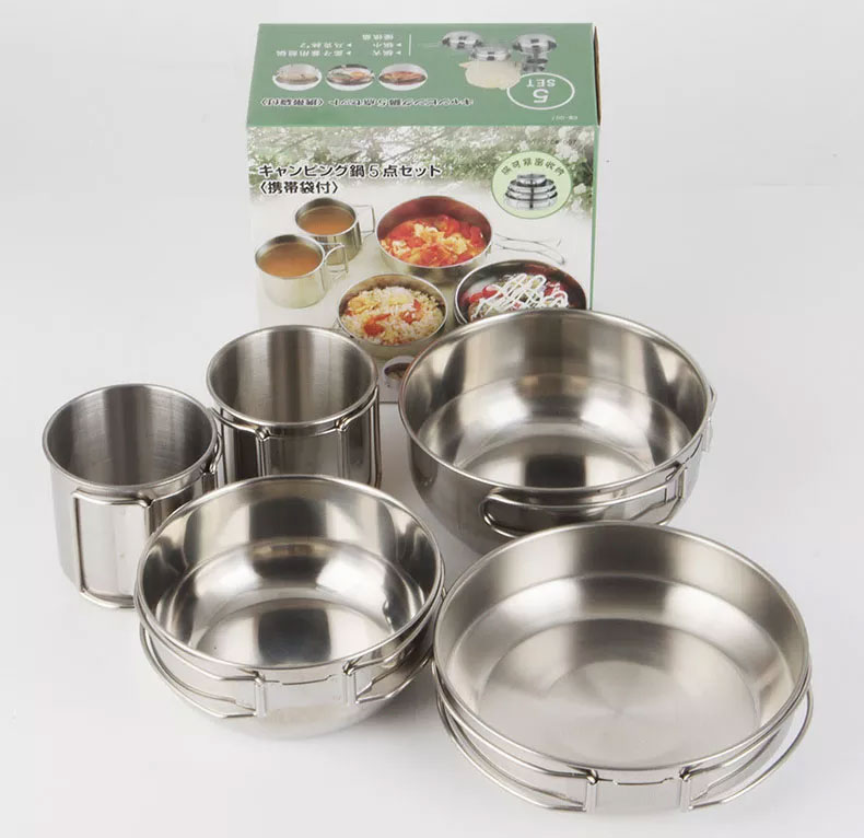Set Peralatan Masak Lipat 5-in - Camping Cooking Box Set ulasan dan harga