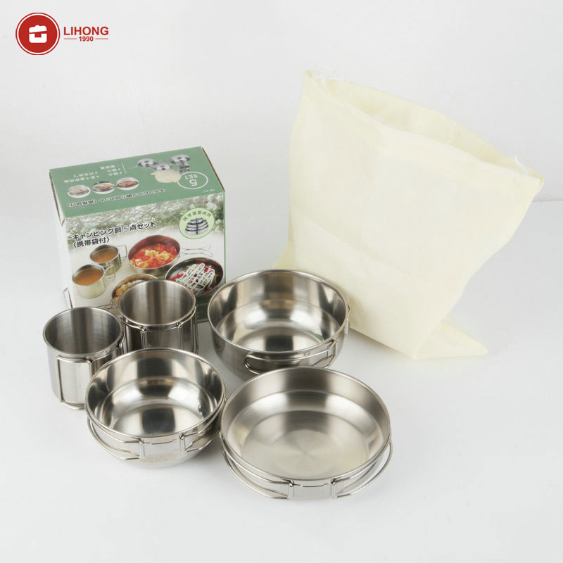 Set Peralatan Masak Lipat 5-in - Camping Cooking Box Set ulasan dan harga