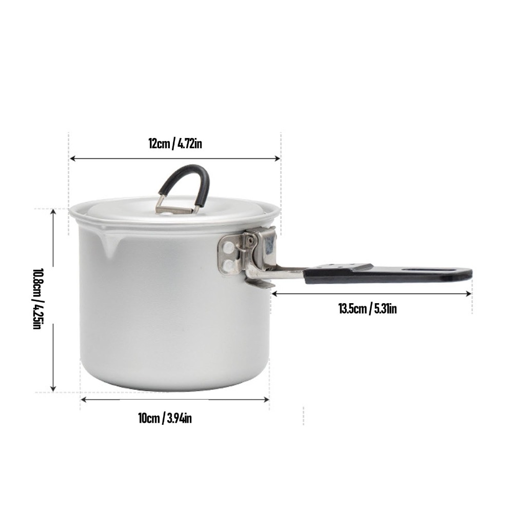 Panci Masak untuk Berkemah, Pa - Camping Cooking Pot With Lid ulasan dan harga