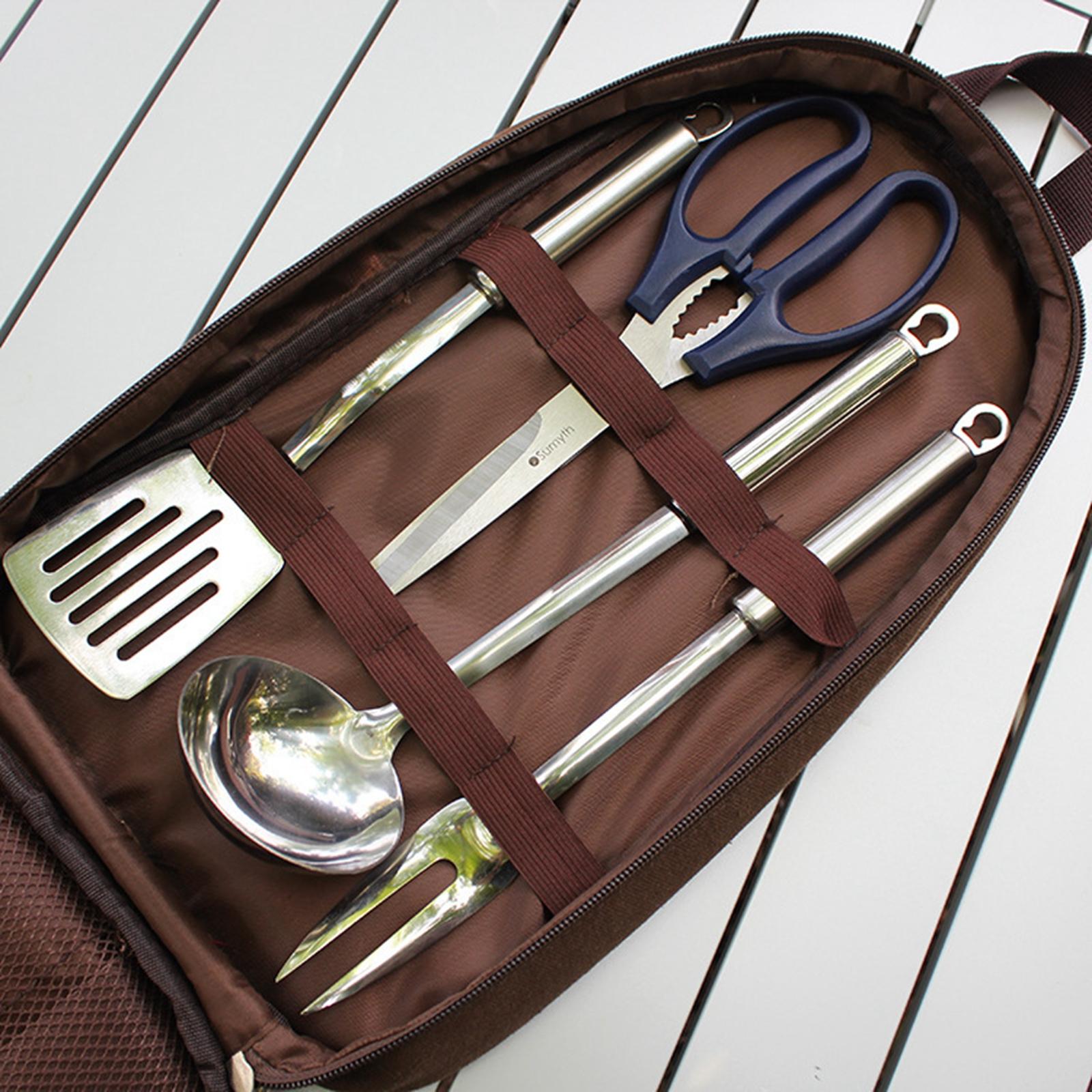 Set peralatan dapur Kemah, 7 b - Camping Cooking Utensil Bag ulasan dan harga
