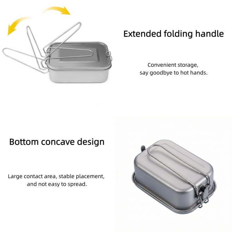 Kotak Makan Titanium dengan Tu - Mess Kit Titanium ulasan dan harga
