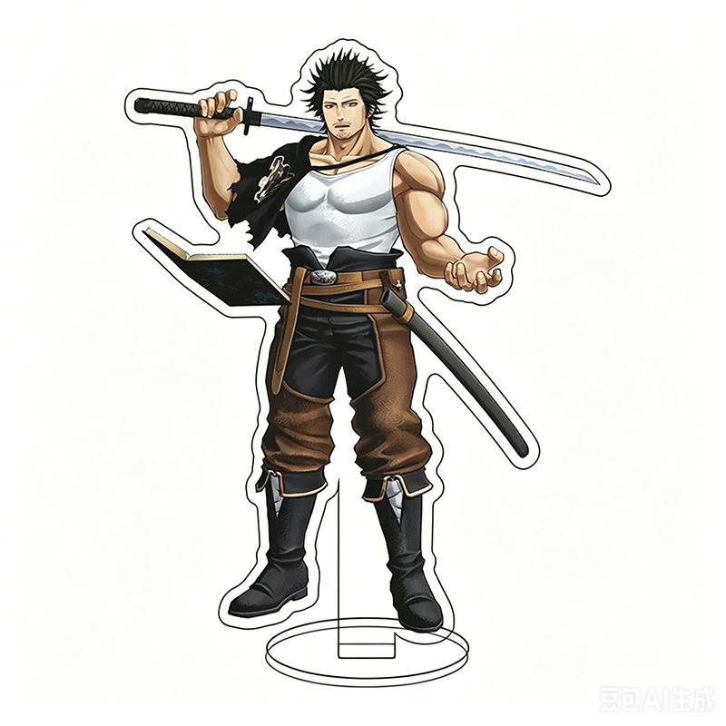 16CM Anime Acrylic Stand Black - Campfire Cooking In Another World With My Absurd Skill ulasan dan harga