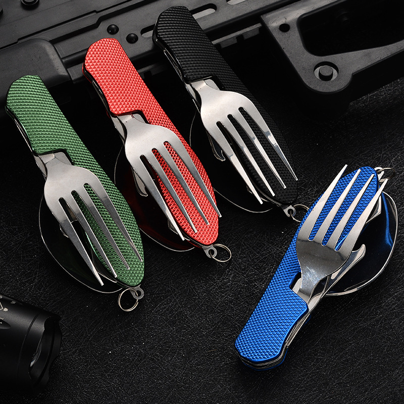 Set Peralatan Berkemah Lipat 4 - Camping Cooking Set Stainless Steel ulasan dan harga