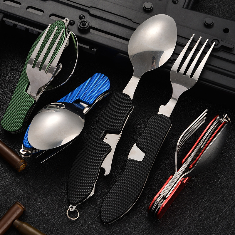 Set Peralatan Berkemah Lipat 4 - Camping Cooking Set Stainless Steel ulasan dan harga