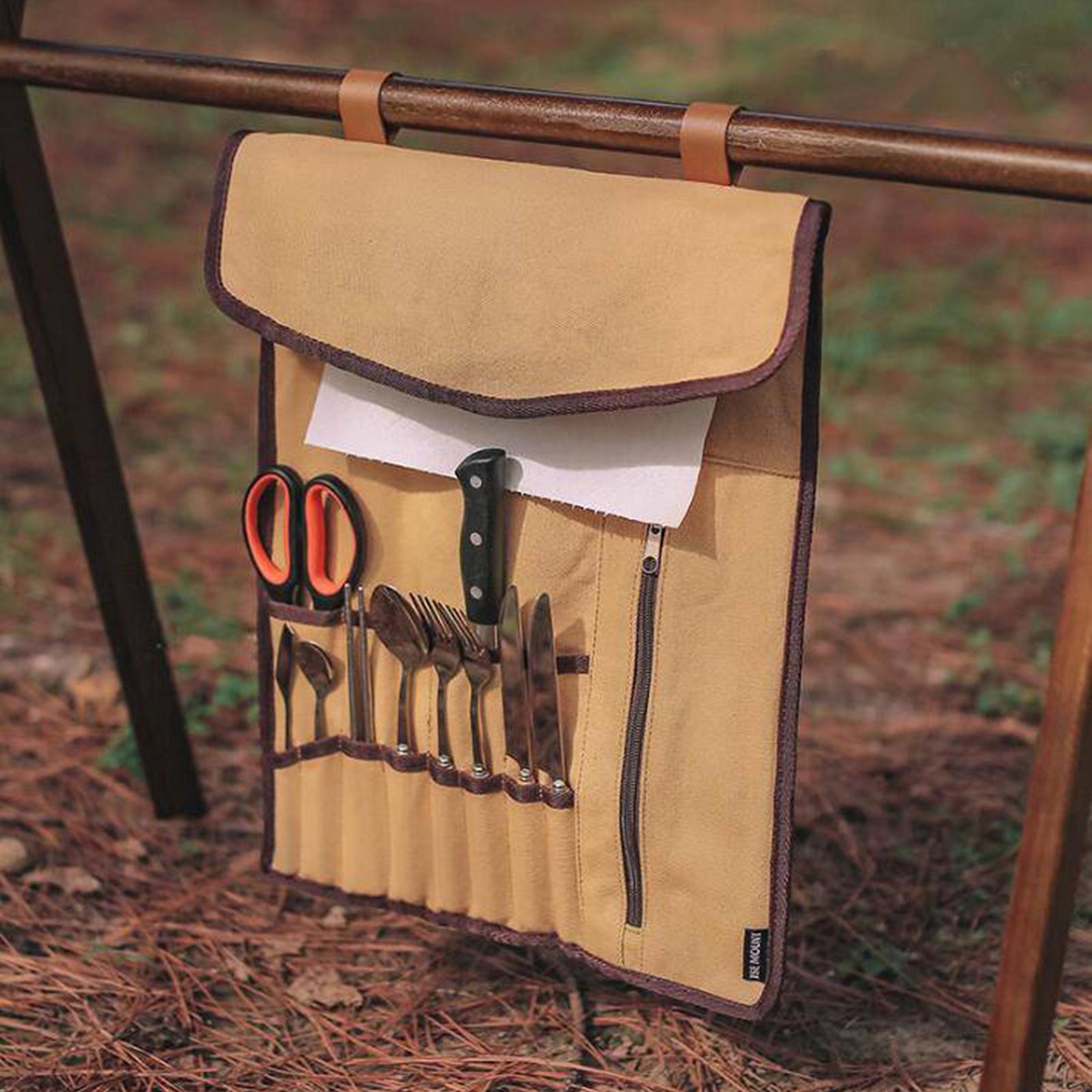 Tas Gulung Peralatan Makan Por - Camping Cooking Utensil Bag ulasan dan harga