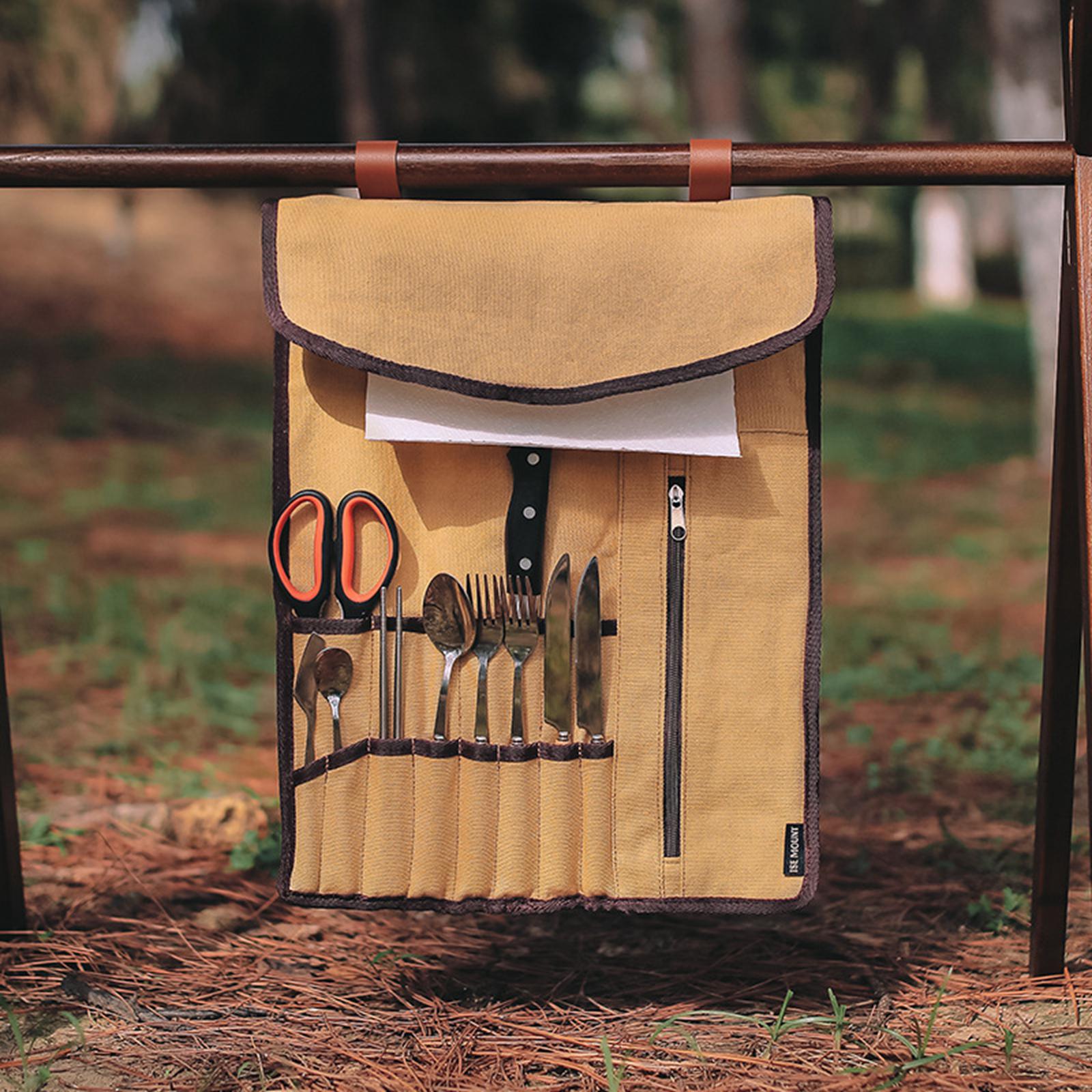 Tas Gulung Peralatan Makan Por - Camping Cooking Utensil Bag ulasan dan harga