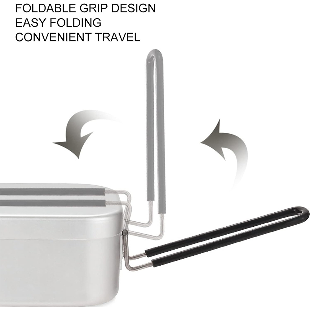 Kotak makan siang aluminium 80 - Camping Cooking Box Set ulasan dan harga
