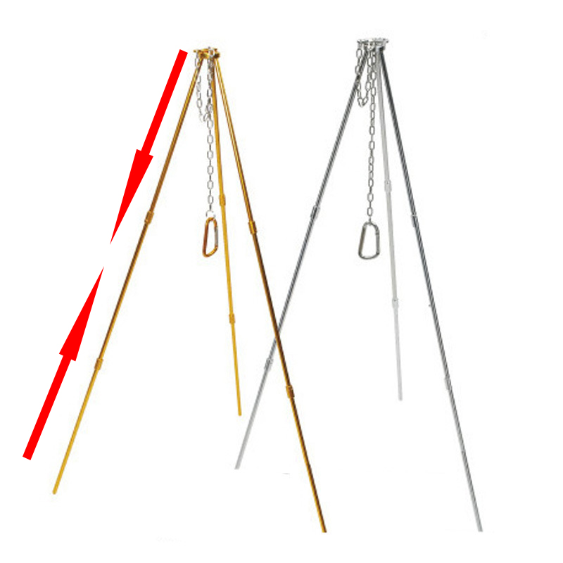 Tripod berkemah luar ruangan,  - Camping Hanging Cooking Pot ulasan dan harga