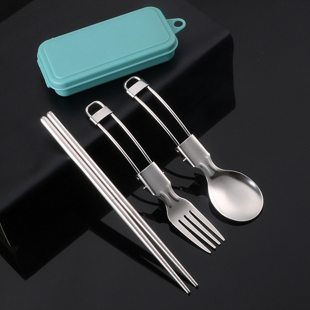 Peralatan makan piknik, perala - Camping Cooking Set Stainless Steel ulasan dan harga