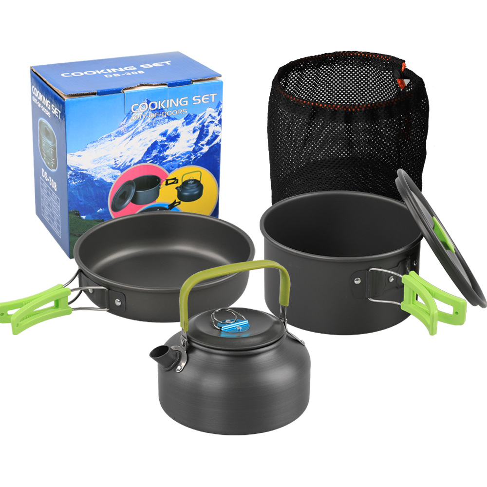 Set peralatan masak berkemah l - Camping Cooking Set Non Stick ulasan dan harga