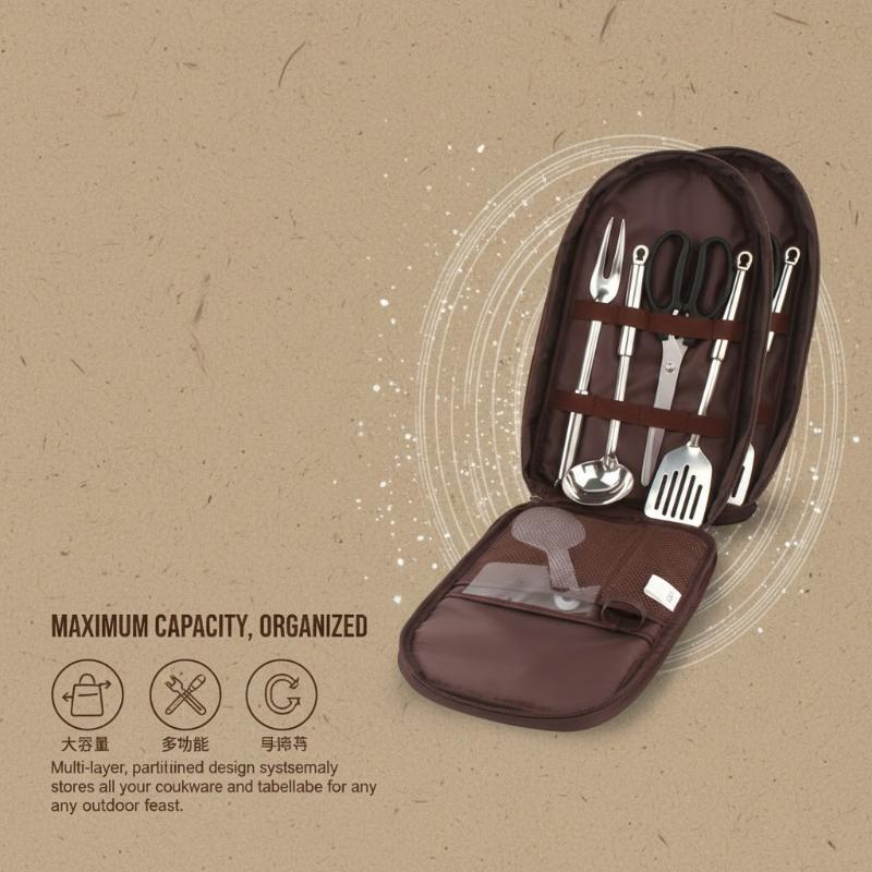 Tas Memasak Luar Ruangan Tas P - Camping Cooking Utensil Bag ulasan dan harga