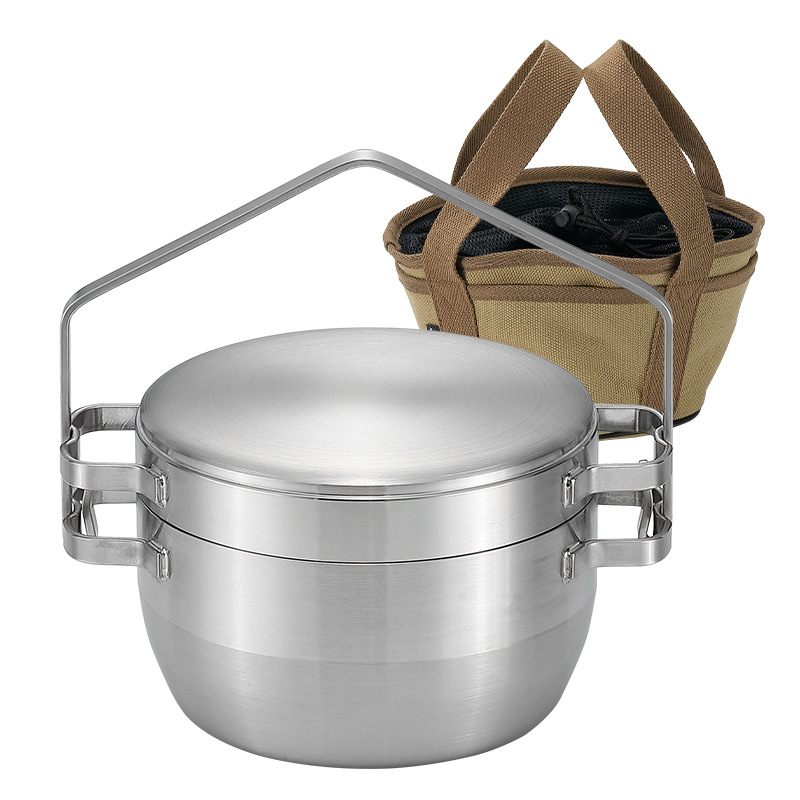 Wajan gantung stainless steel  - Camping Hanging Cooking Pot ulasan dan harga