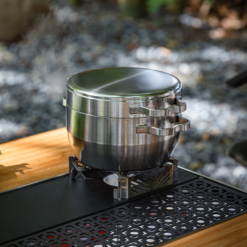 Wajan gantung stainless steel  - Camping Hanging Cooking Pot ulasan dan harga