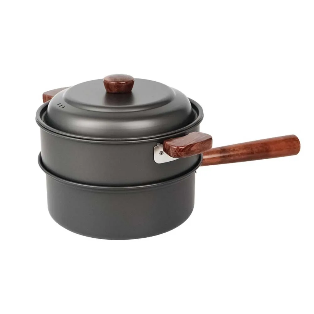 Set Panci Masak Camping 3L dar - Camping Cooking Pot With Lid ulasan dan harga