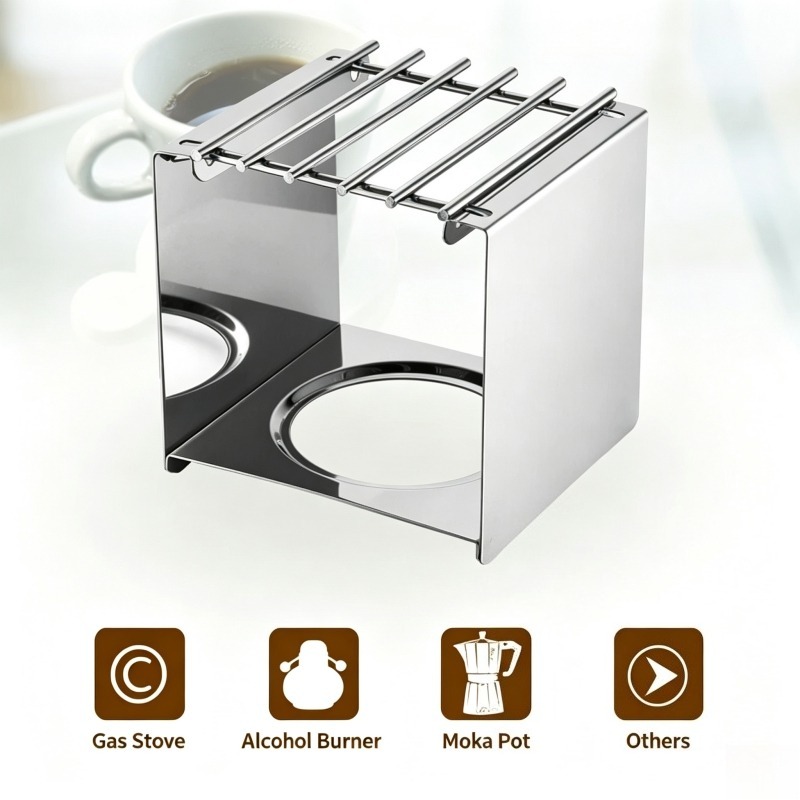 Penyangga Kompor Kopi Persegi  - Camping Cooking Accessories ulasan dan harga
