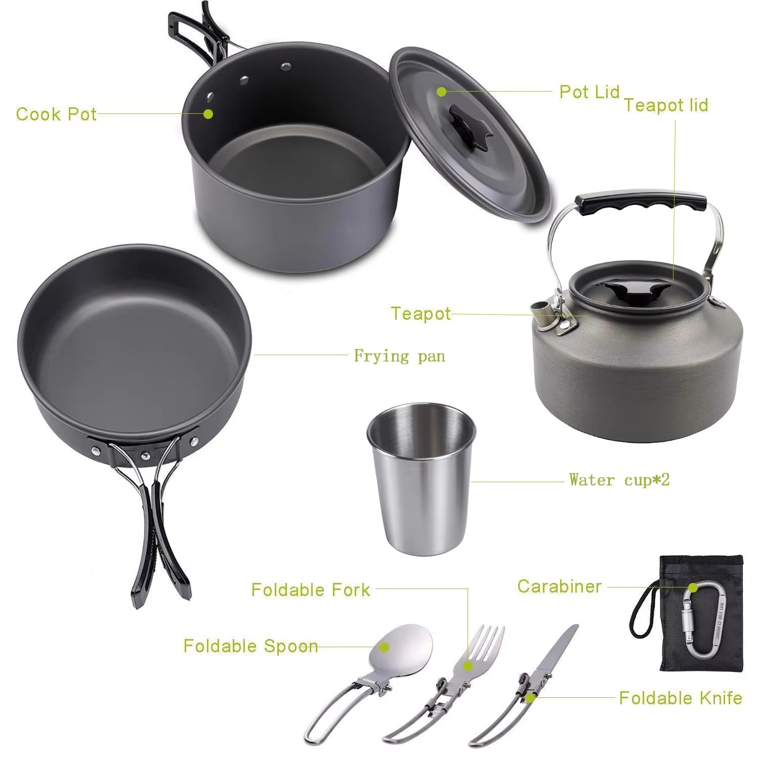 Set Peralatan Memasak untuk Be - Camping Cooking Set Non Stick ulasan dan harga