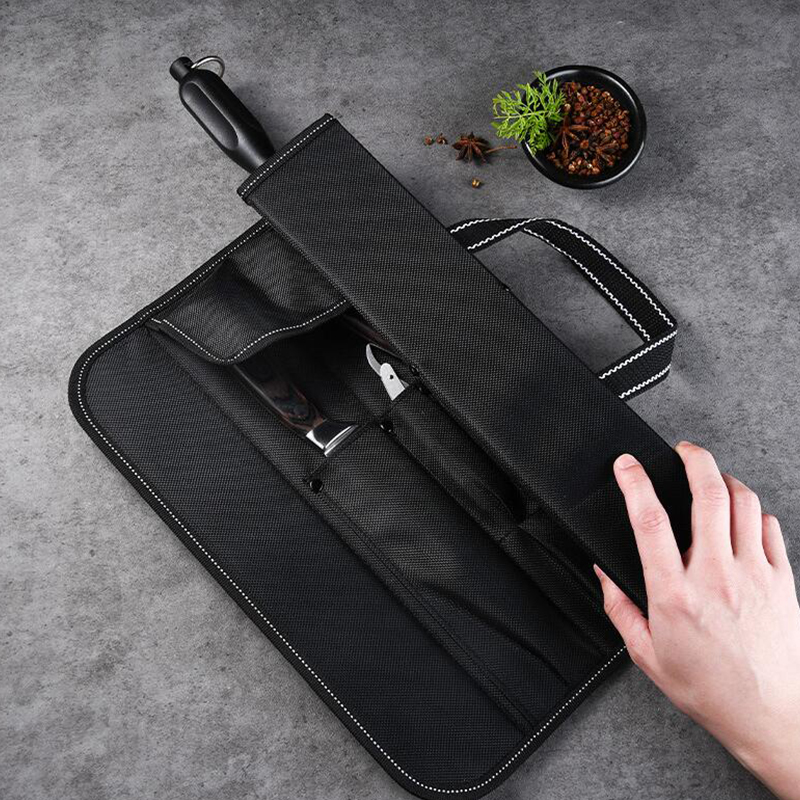 Tas Gulung Pisau Kain Oxford M - Camping Cooking Utensil Bag ulasan dan harga