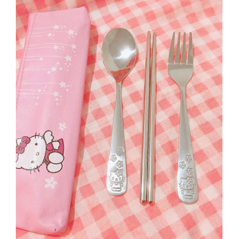 Set Peralatan Makan Hello Kitt - Camping Cooking Set Stainless Steel ulasan dan harga