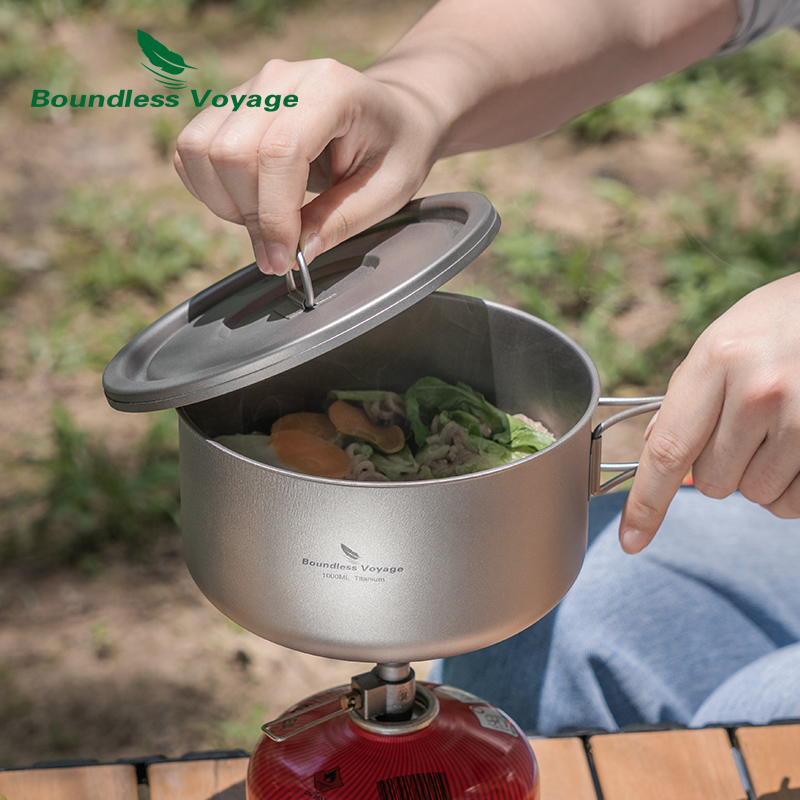 Ketel Kemah bahan Titanium tan - Camping Cooking Accessories ulasan dan harga