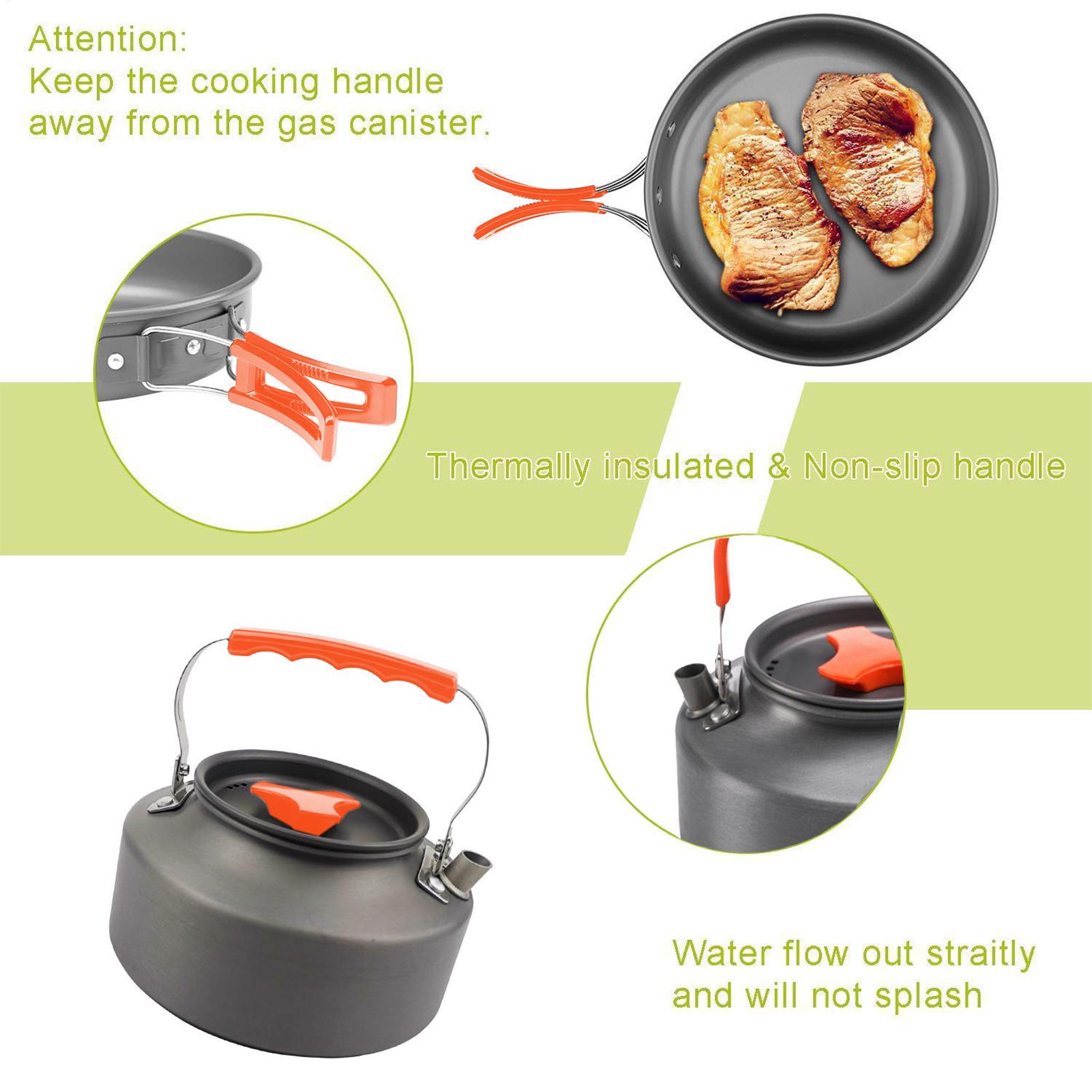 Set Memasak Backpacking Panci  - Camping Cooking Set Non Stick ulasan dan harga