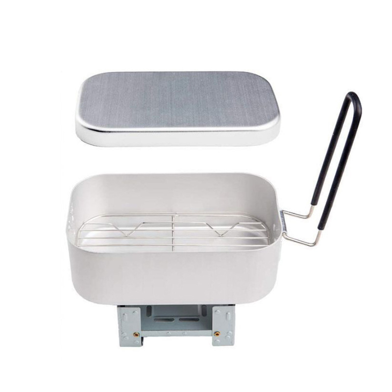 Kit Mess Aluminium Luar Ruanga - Camping Cooking Box Set ulasan dan harga