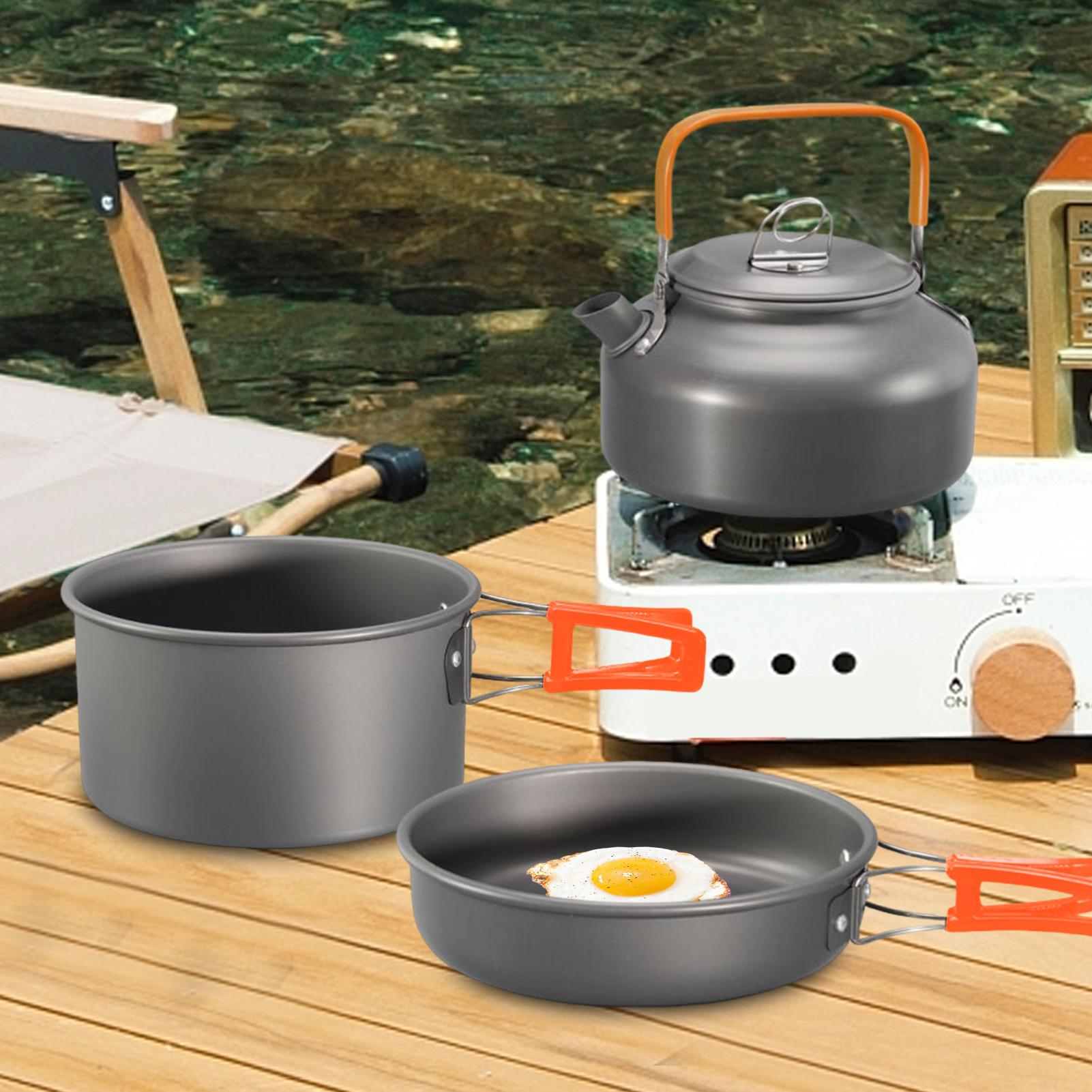 Peralatan Masak Camping Set Pa - Camping Cooking Set Non Stick ulasan dan harga