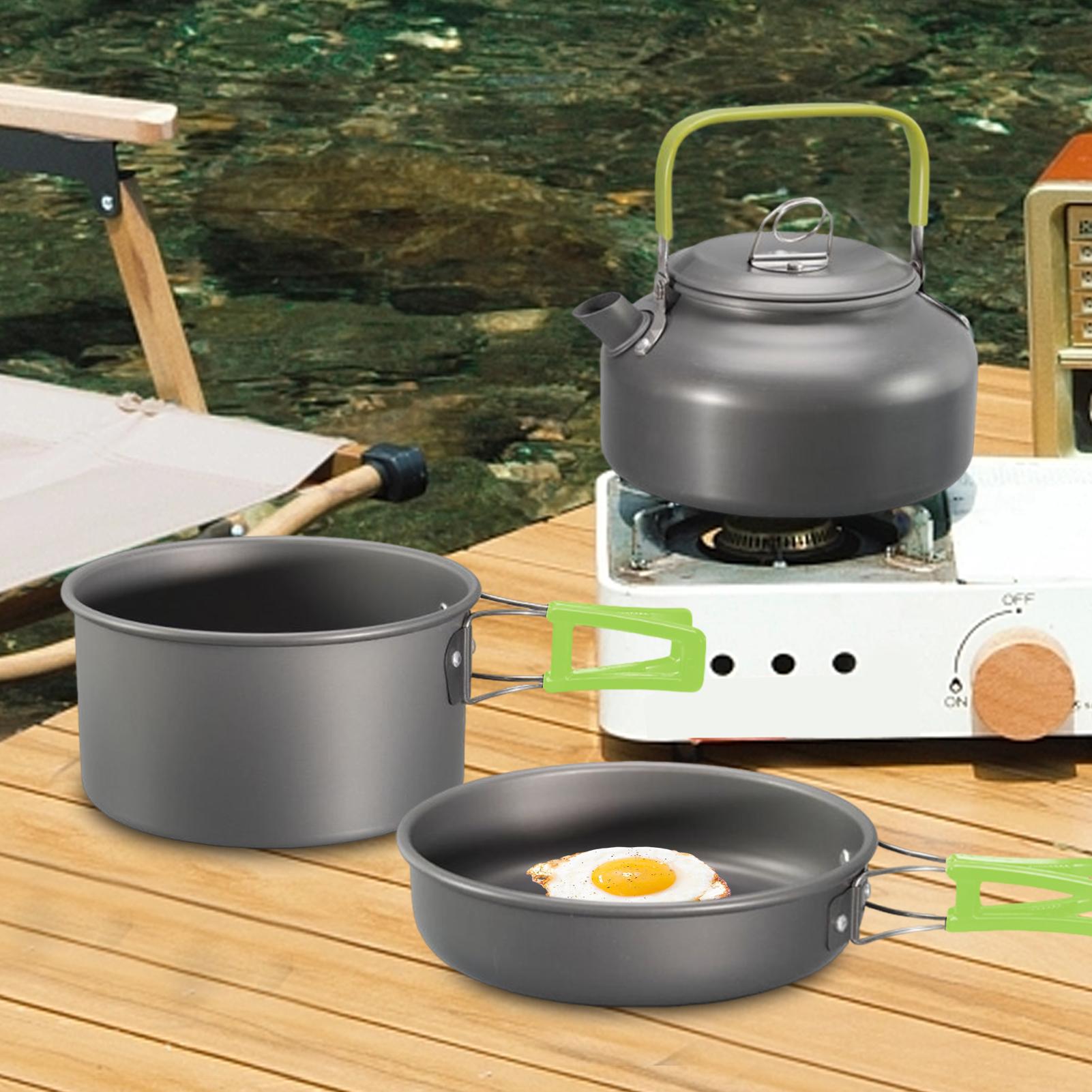 Peralatan Masak Camping Set Pa - Camping Cooking Set Non Stick ulasan dan harga
