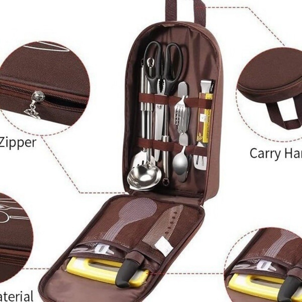 Tas Peralatan Masak Camping Ka - Camping Cooking Utensil Bag ulasan dan harga