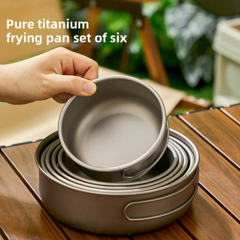Set Panci Luar Ruangan Titaniu - Mess Kit Titanium ulasan dan harga